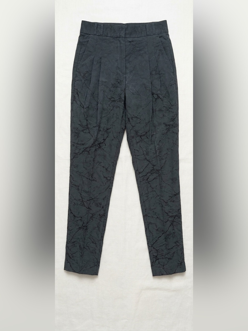 NWT Helmut Lang High-Waist Jacquard Pleated Pants, Women’s Size 0